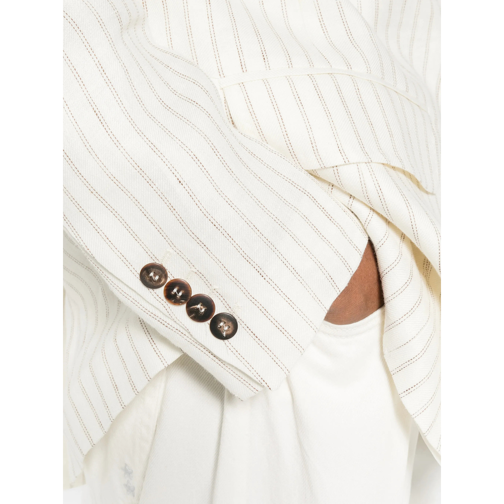 Studio Striped Button Jacket