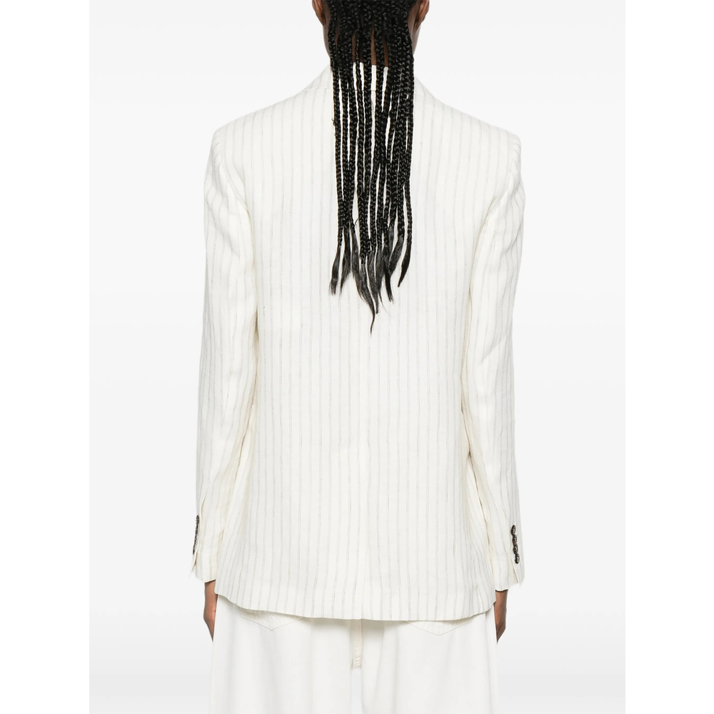 Studio Striped Button Jacket