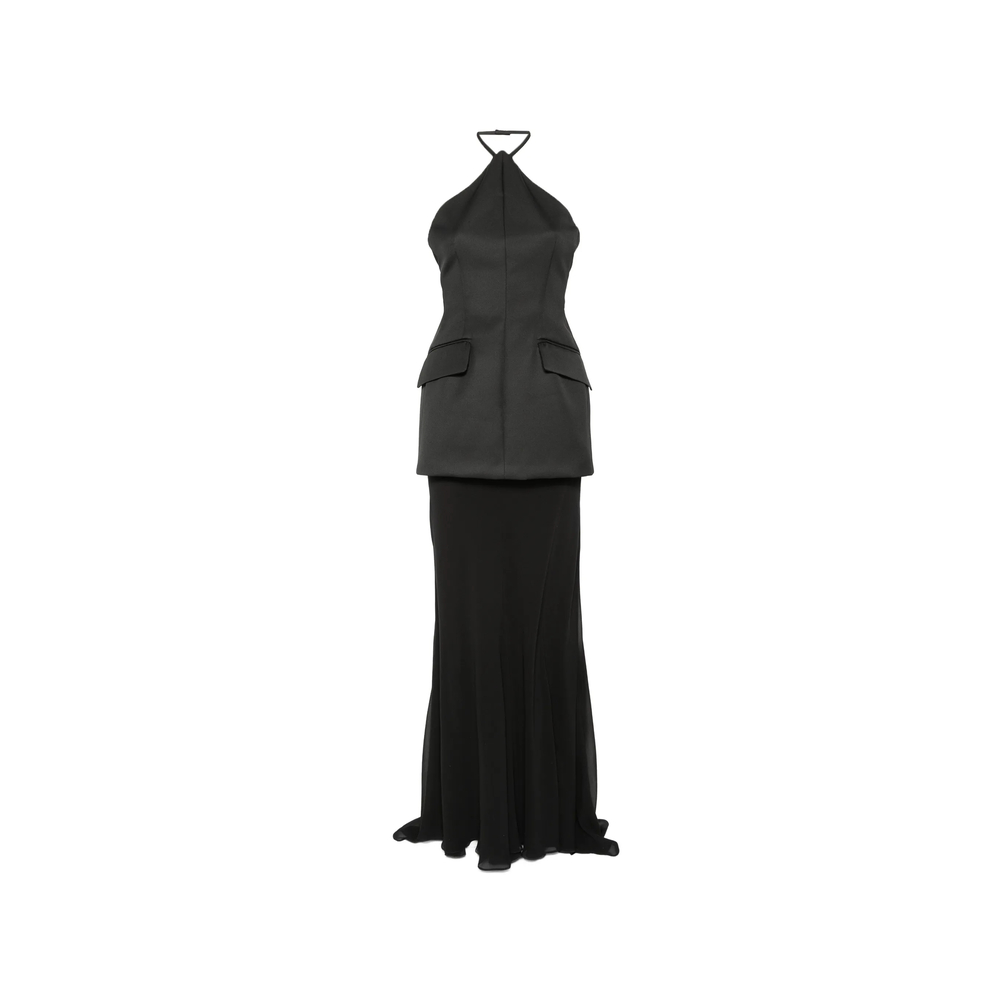Sportmax Spxpinne Halterneck Maxi Dress