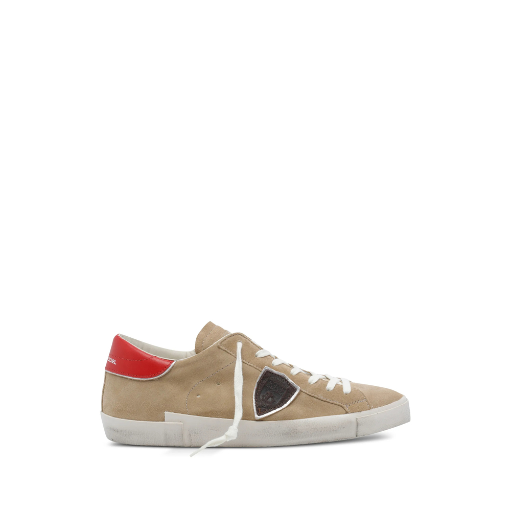 Philippe Model Prsx Logo Suede Sneakers