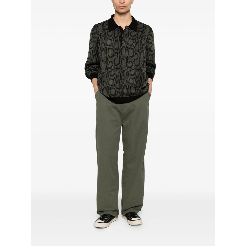 Snake-Print Polo Shirt