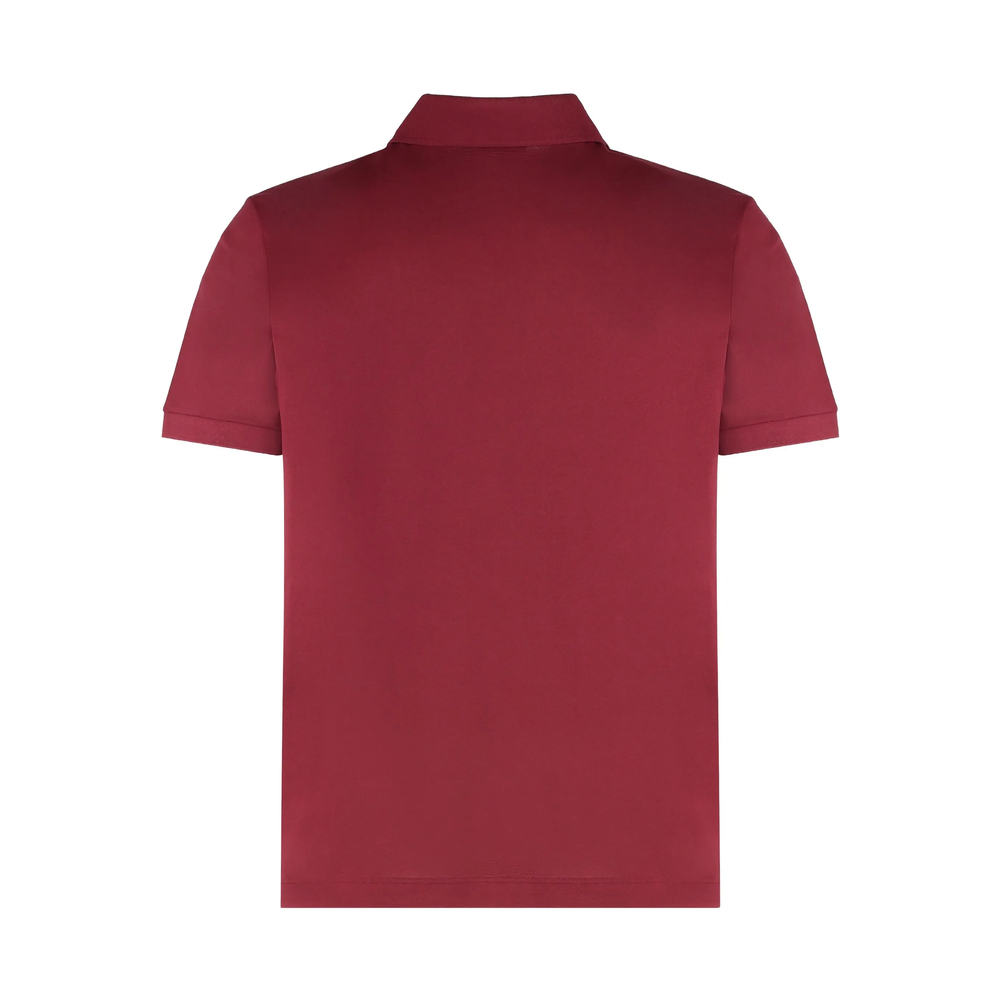 Logo-Embroidery Short-Sleeve Polo Shirt