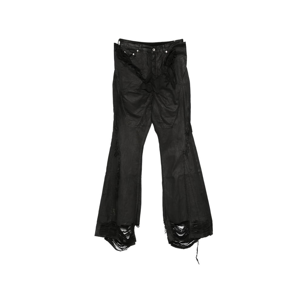 Rick Owens Drkshdw Frayed Denim Jeans