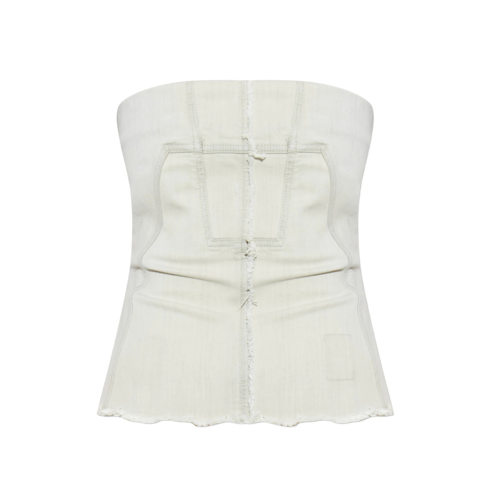 Rick Owens Drkshdw Raw-edge Bandeau Top