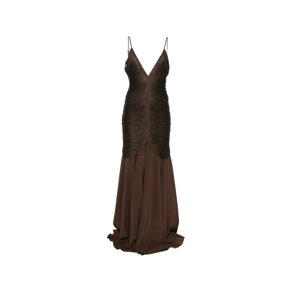 Bless Nostalgia V-neck Maxi Dress