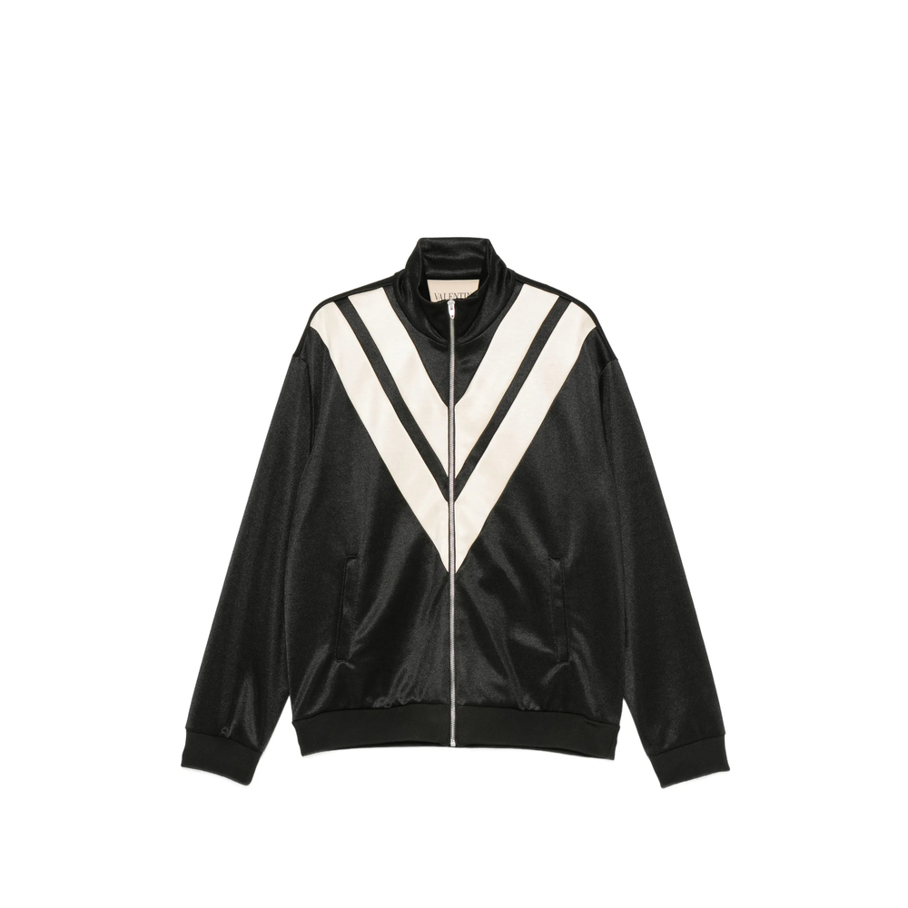 V-Embellishment Bomber Jacket