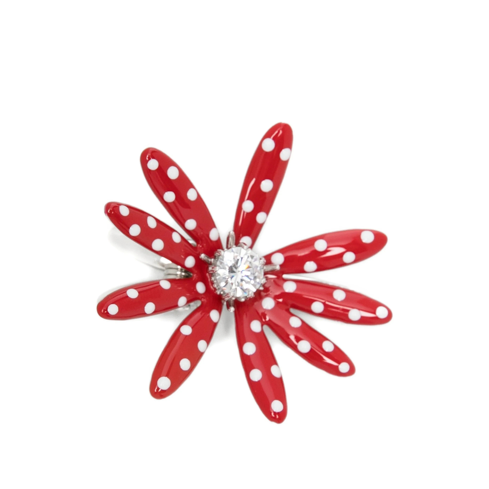 Yvmin Polka Dot Flower Hair Clip