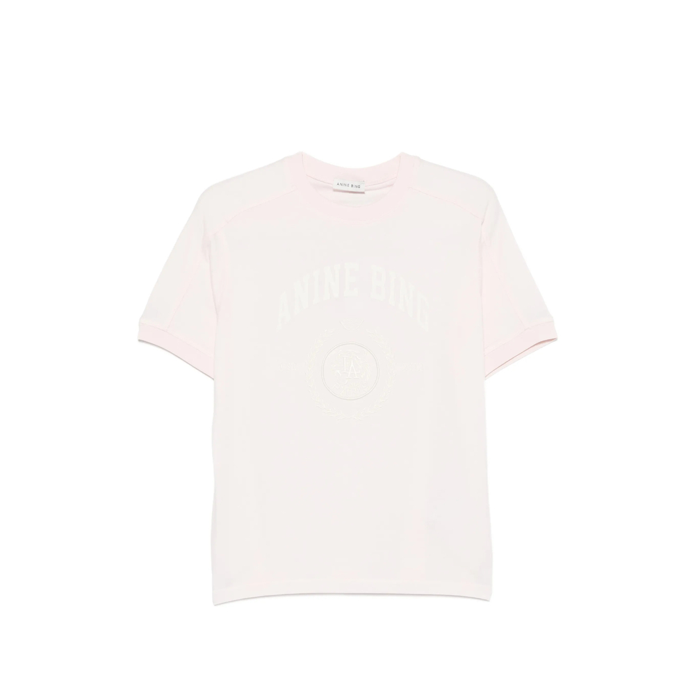 Anine Bing Jaylin Crew-neck Short-sleeve T-shirt