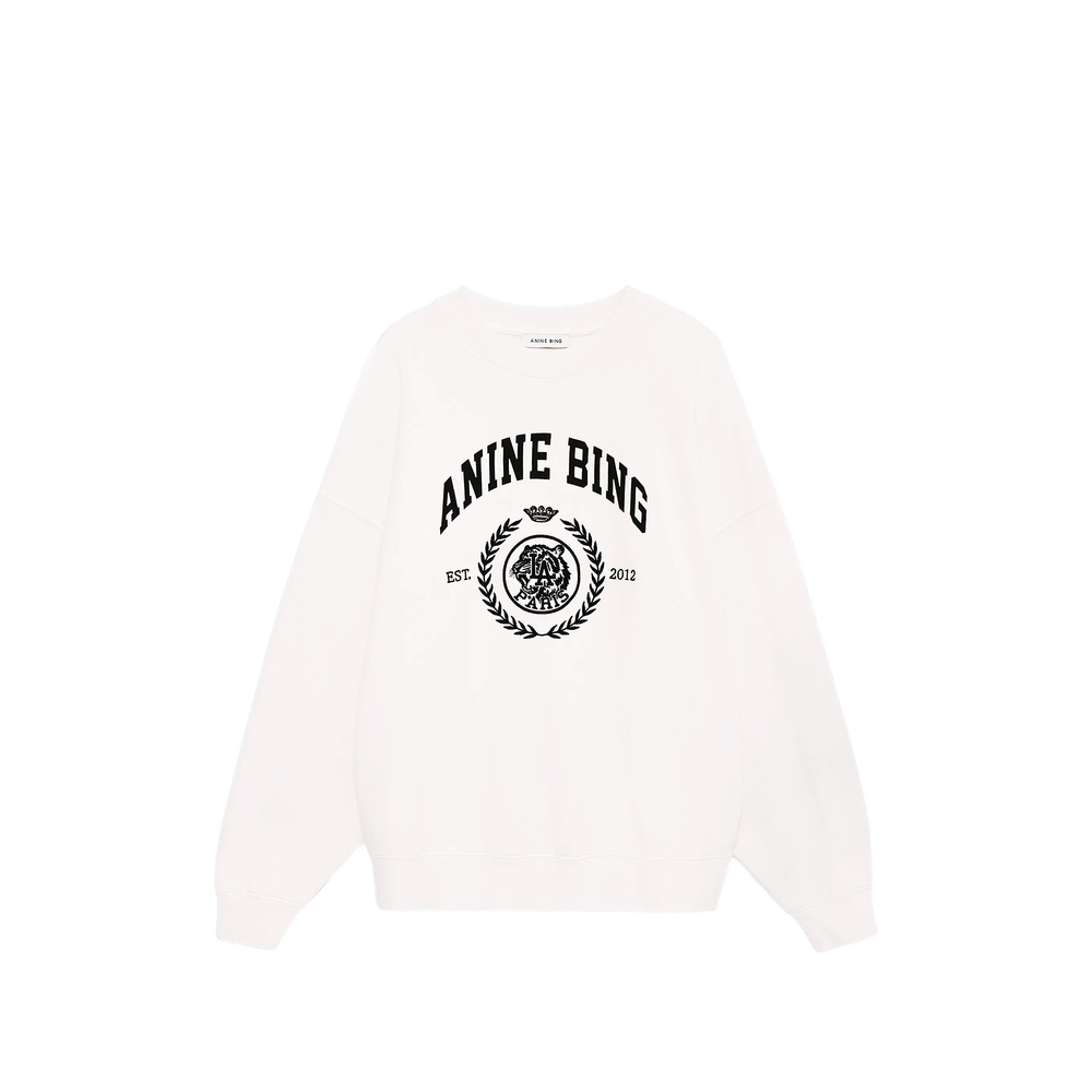 Anine Bing Logo-embroidered Graphic Sweatshirt