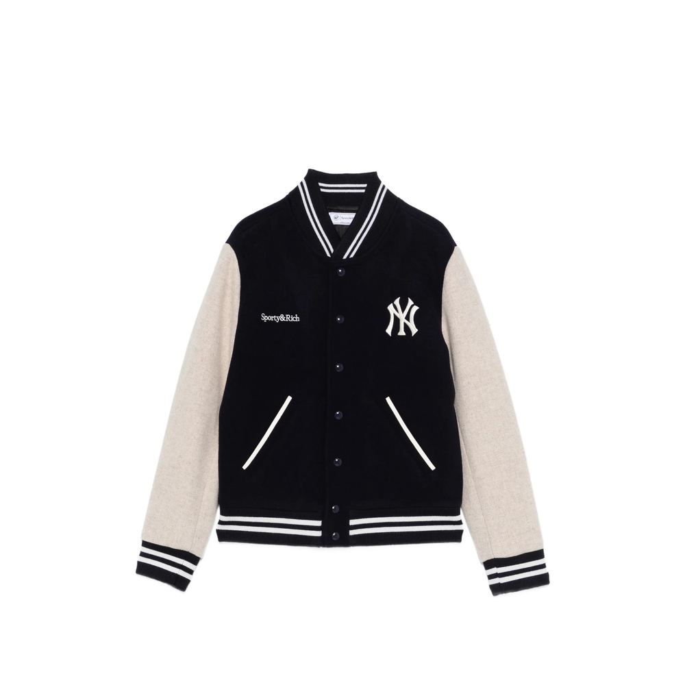 Sporty & Rich Logo Striped Jacket