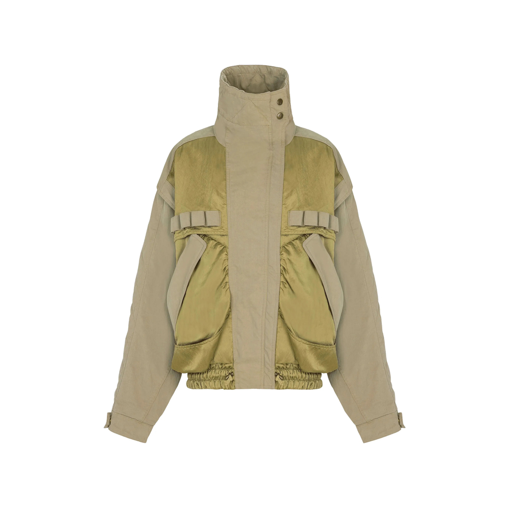 Balmain Cotton And Twill Bomber Jacket