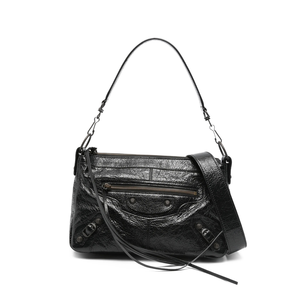 Balenciaga Le City Moto Small In Black