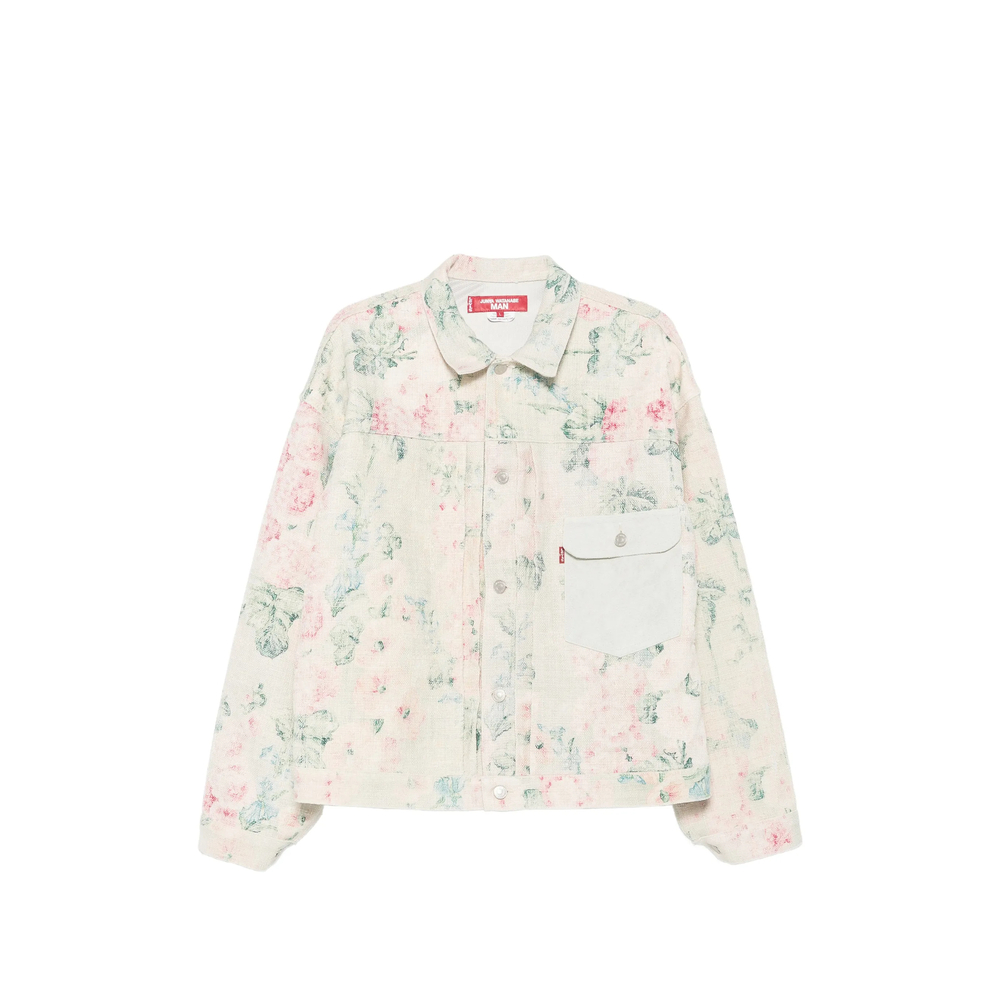 Junya Watanabe Floral-print Embroidered Jacket