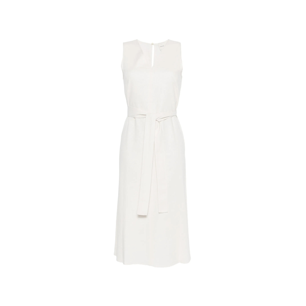 Calvin Klein Belted V-neck Dress