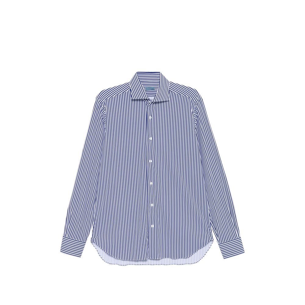 Barba Napoli Striped Long-sleeve Shirt