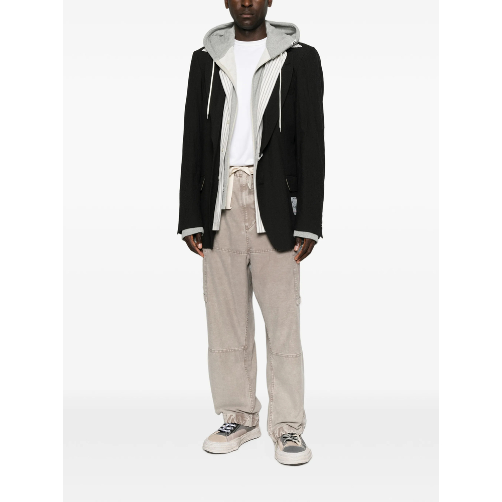 Cotton Satin Cargo Trousers