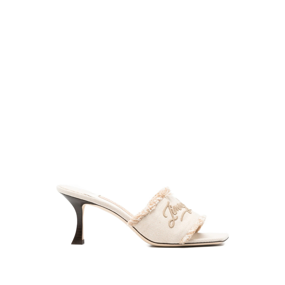 Jimmy Choo Fringed Embroidery Sandals