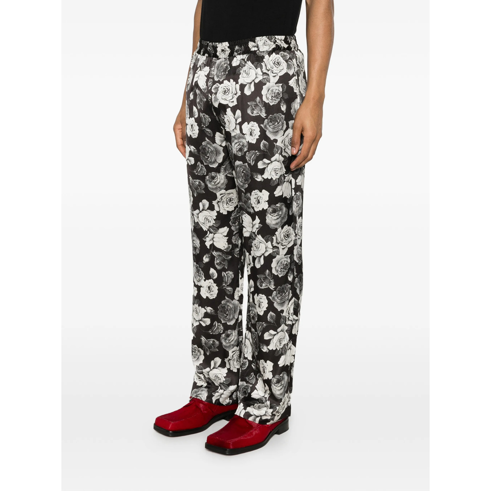 Floral-Print Trousers
