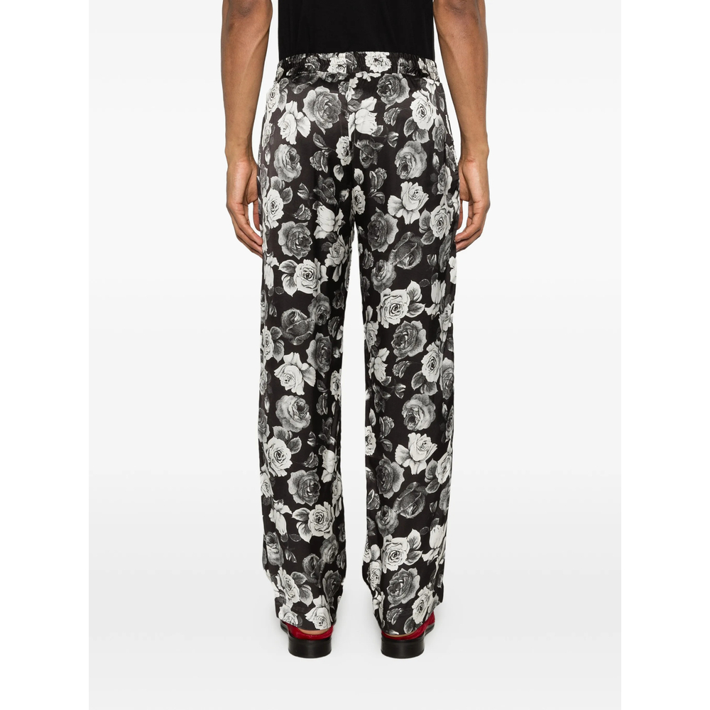 Floral-Print Trousers