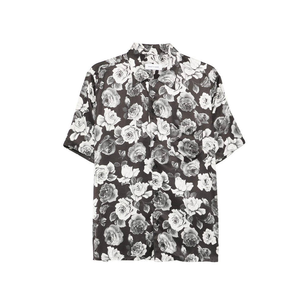 Ernest W. Baker Rose-print Shirt