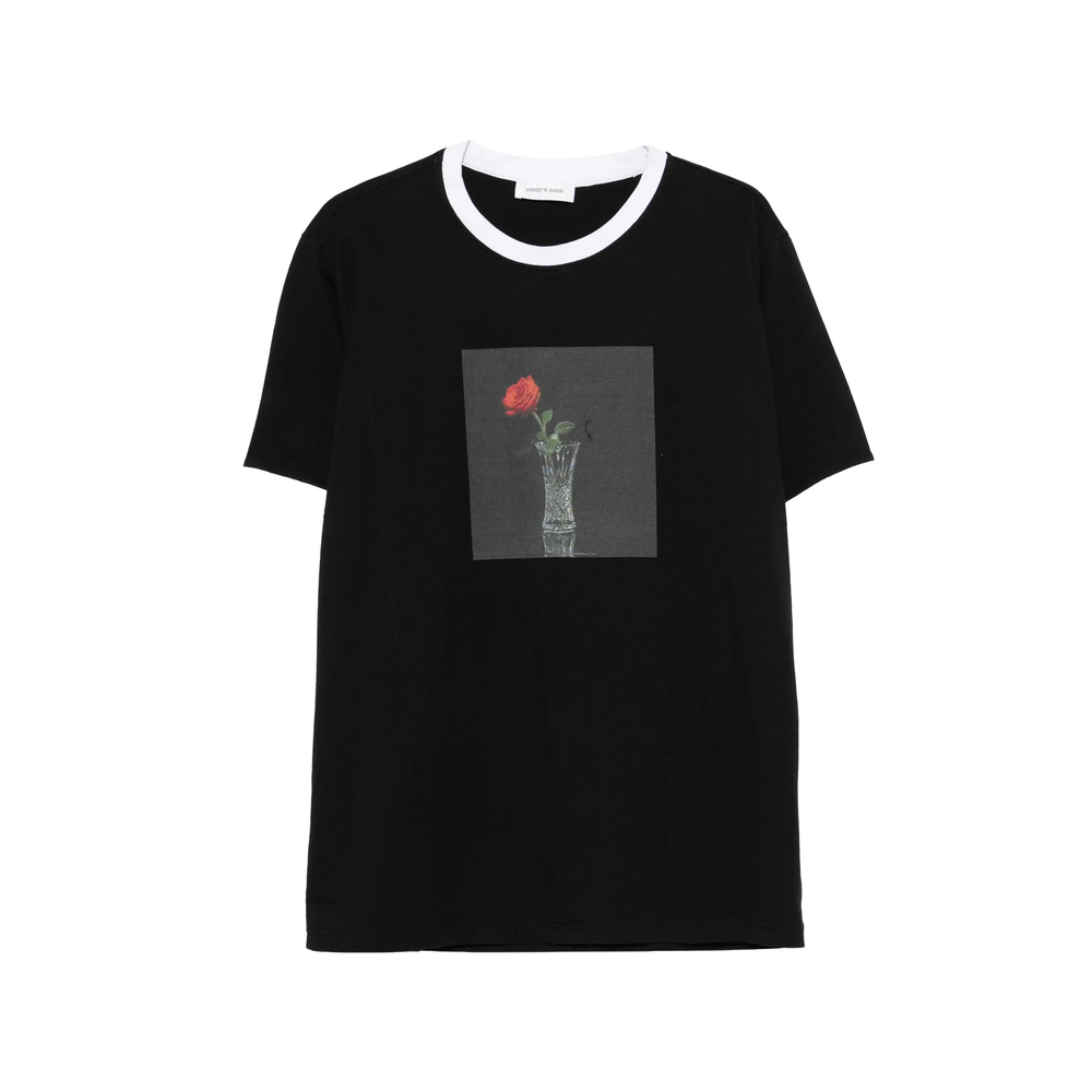 Ernest W. Baker Round-nek Rose-print T-shirt