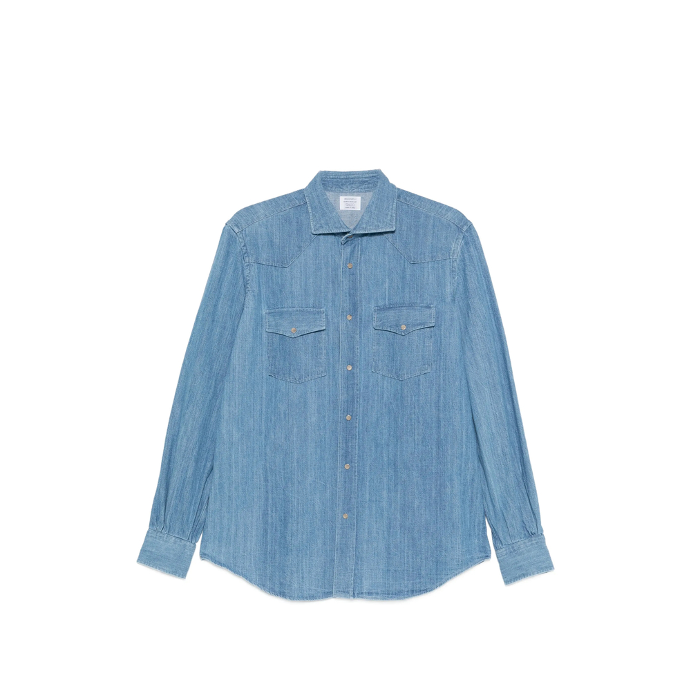 Mazzarelli Western-yoke Chest-pocket Shirt
