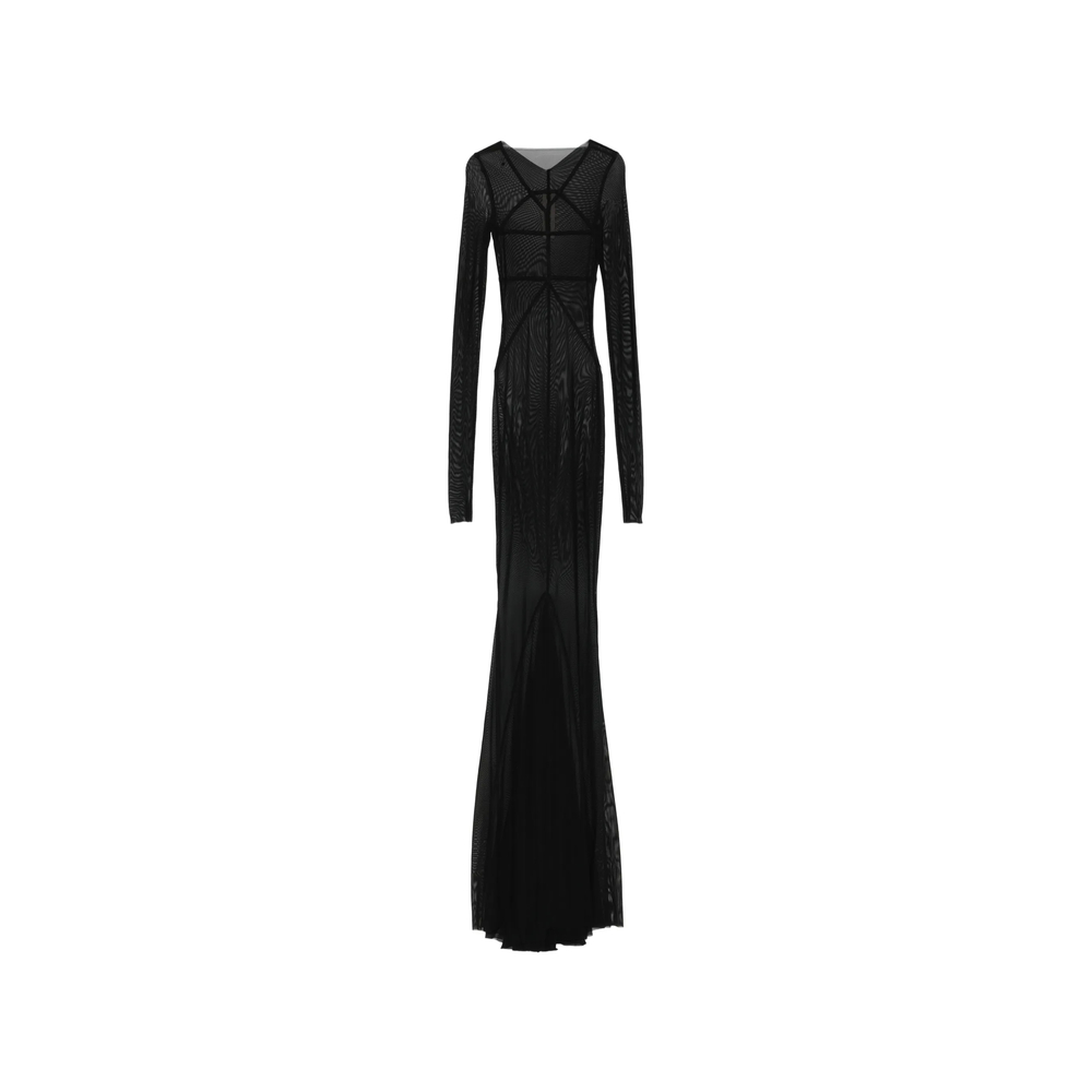 Rick Owens Temple Gown In Black