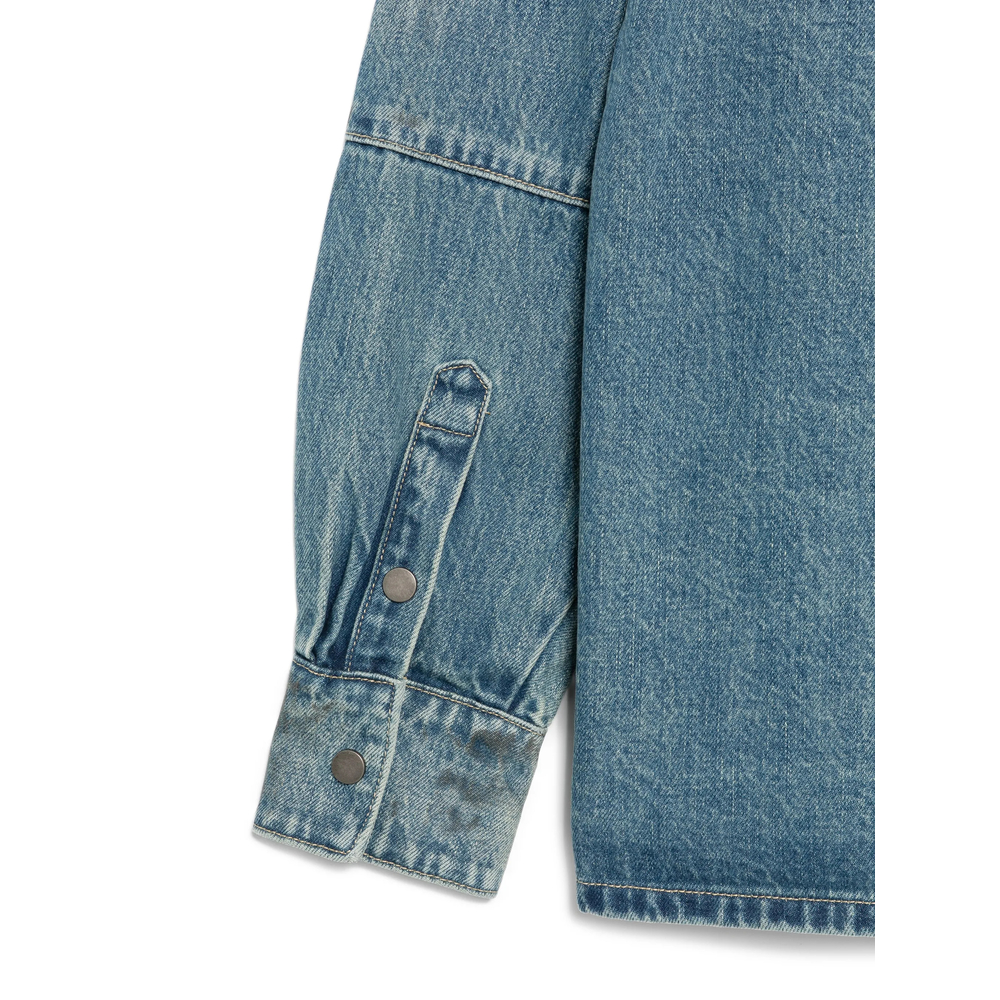 Distressed-Effect Denim Jacket