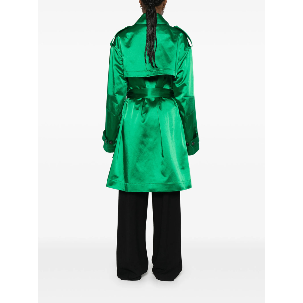 Belted Double-Breasted Trench Coat
