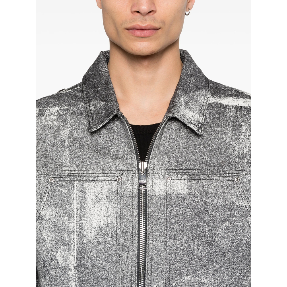 Carpenter Palms Patterned Zip Jacket