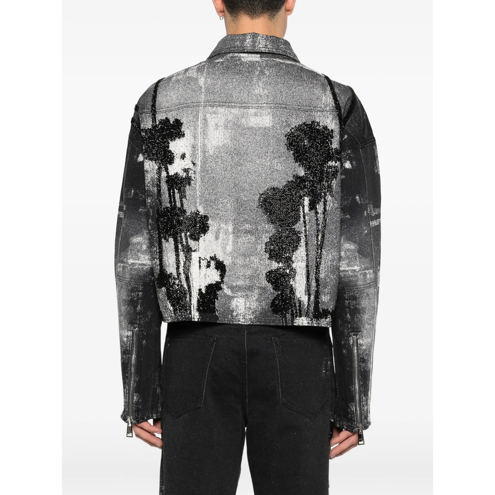Carpenter Palms Patterned Zip Jacket