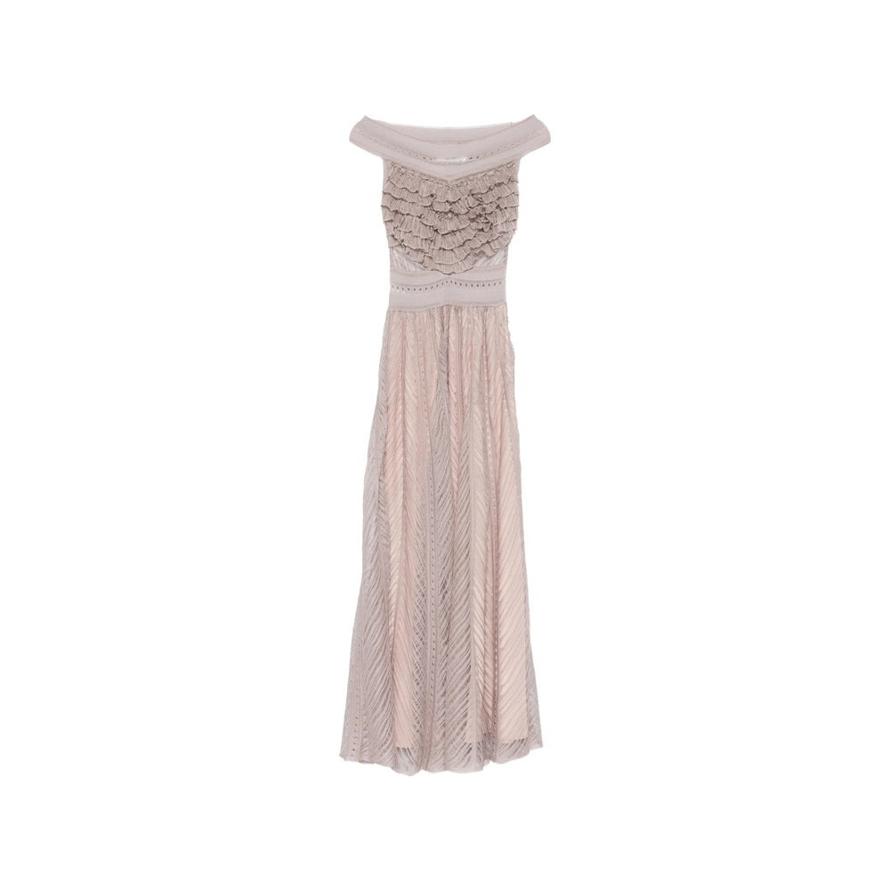 Antonino Valenti Ruffled-panel Maxi Dress