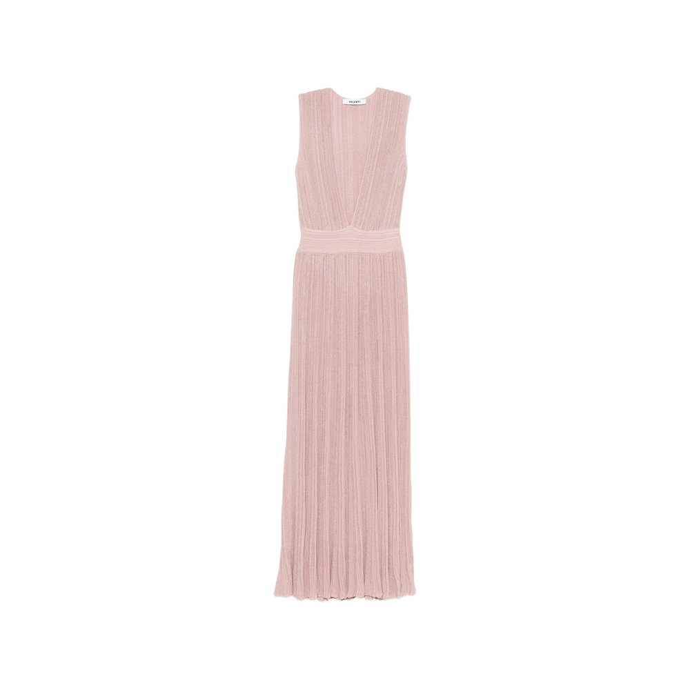 Antonino Valenti V-neck Pleated Maxi Dress