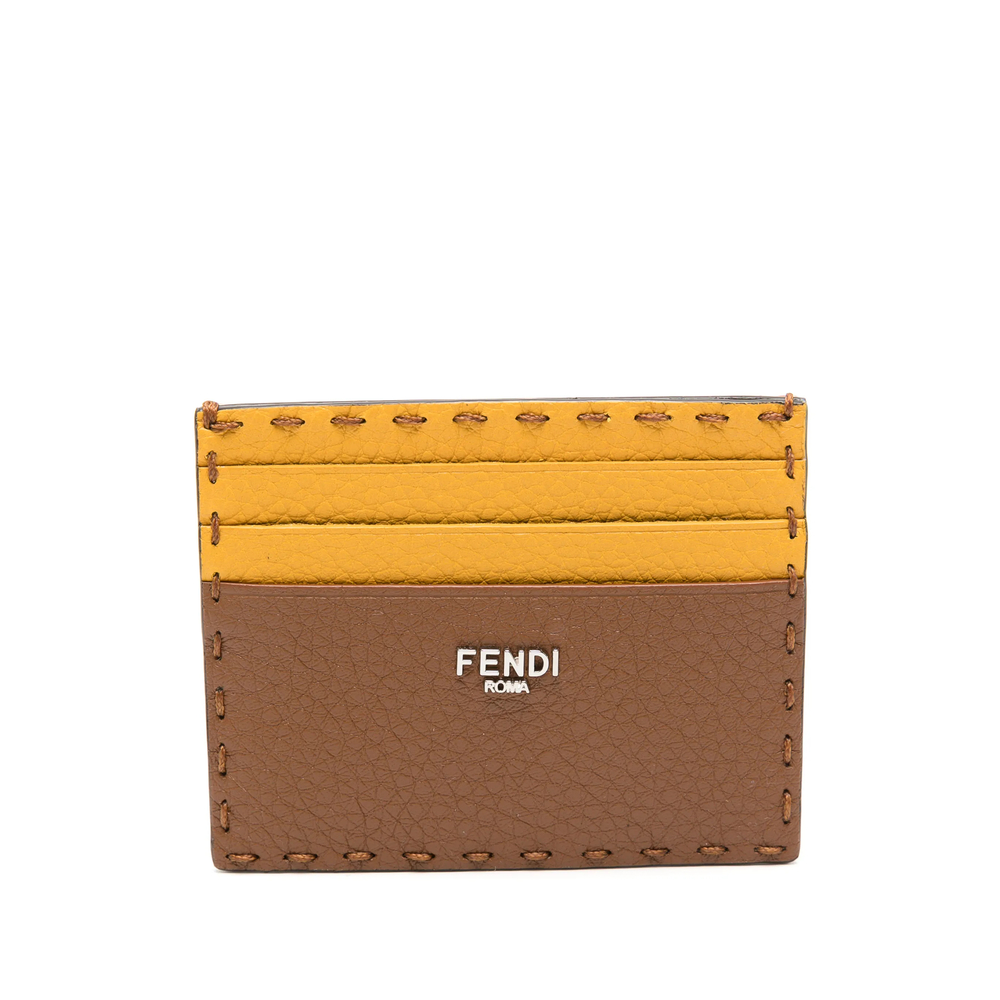 Fendi Stitched Bicolour Cardholder