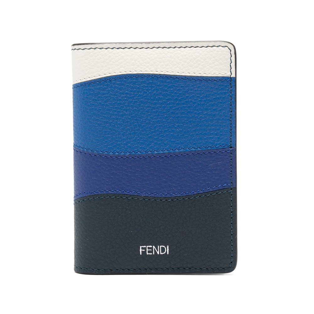 Fendi Colourblock Wallet In Blue