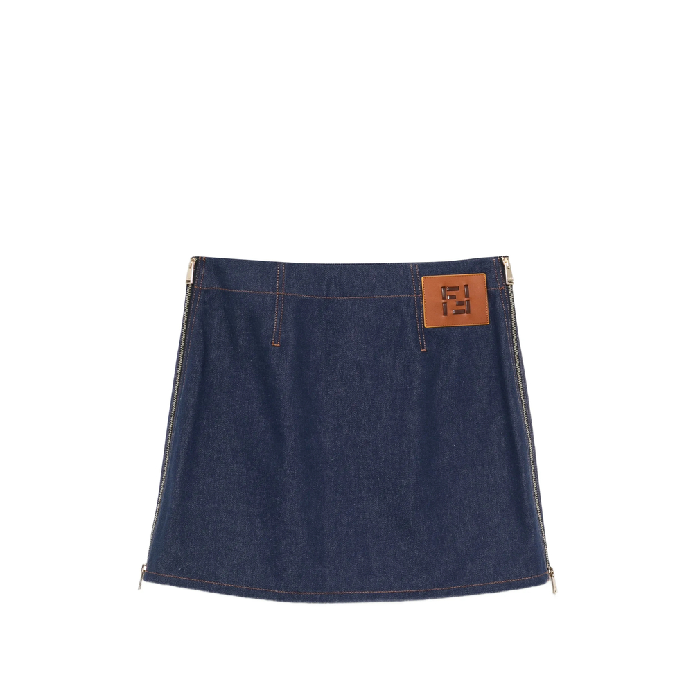 Fendi Mini Denim Skirt