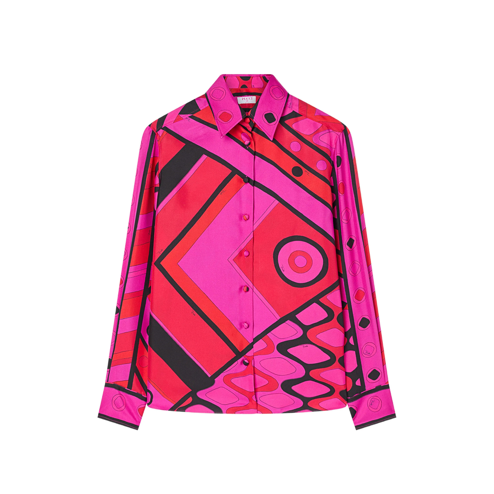 Pucci Vivara-print Silk Shirt