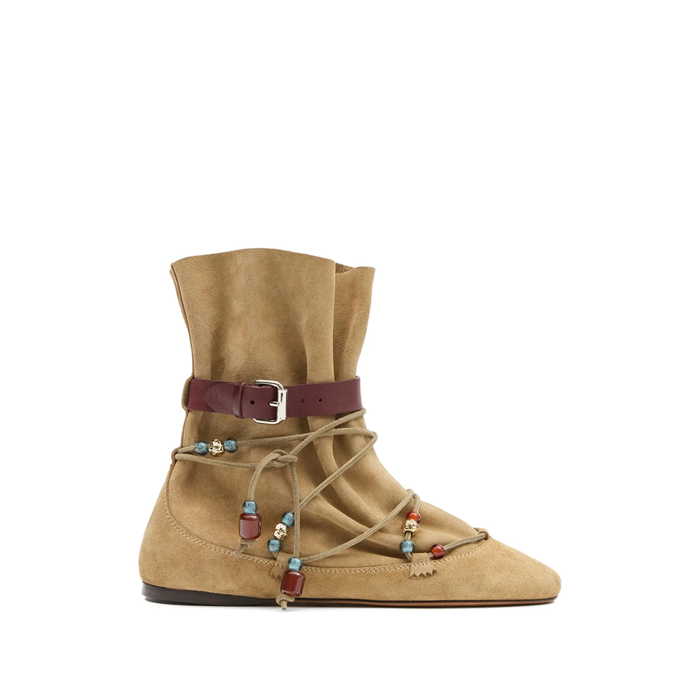 Isabel Marant Letiz Draped Suede Boots