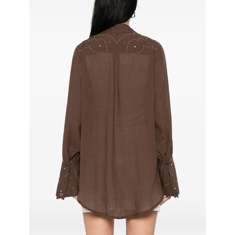 Embellished-Cuff Shirt