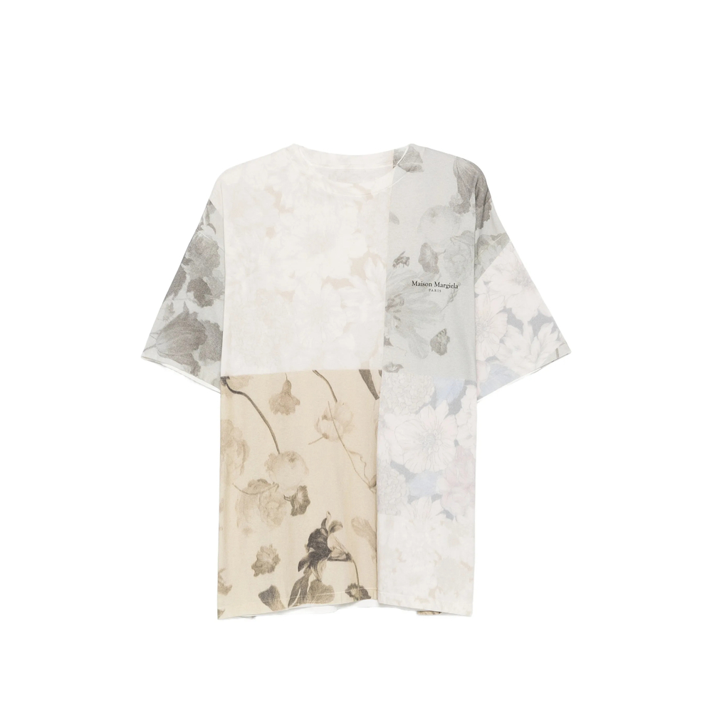 Maison Margiela Floral-print Crew-neck T-shirt