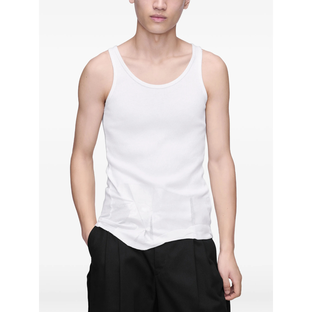 Taped Cotton Tank Top