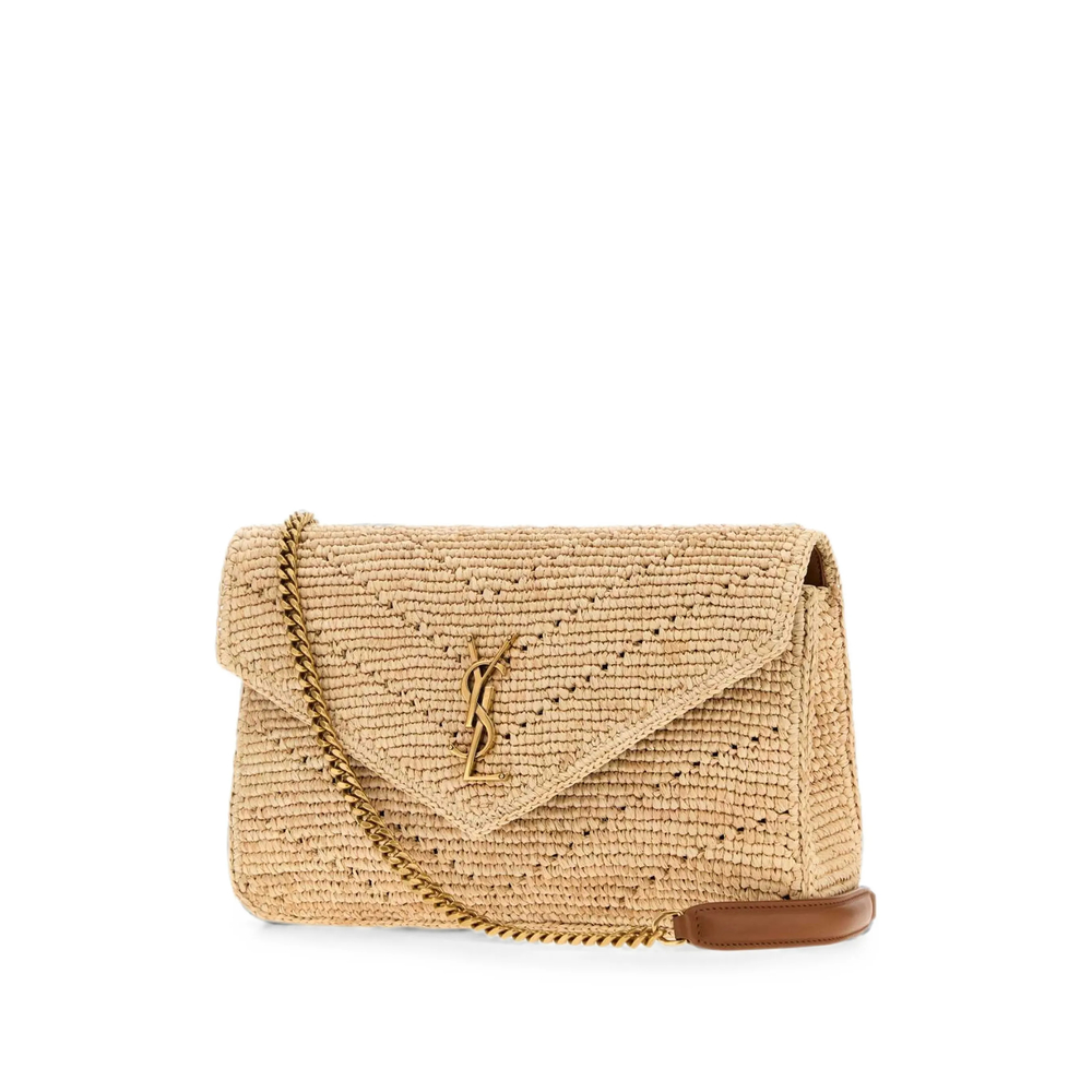 Loulou Raffia Shoulder Bag