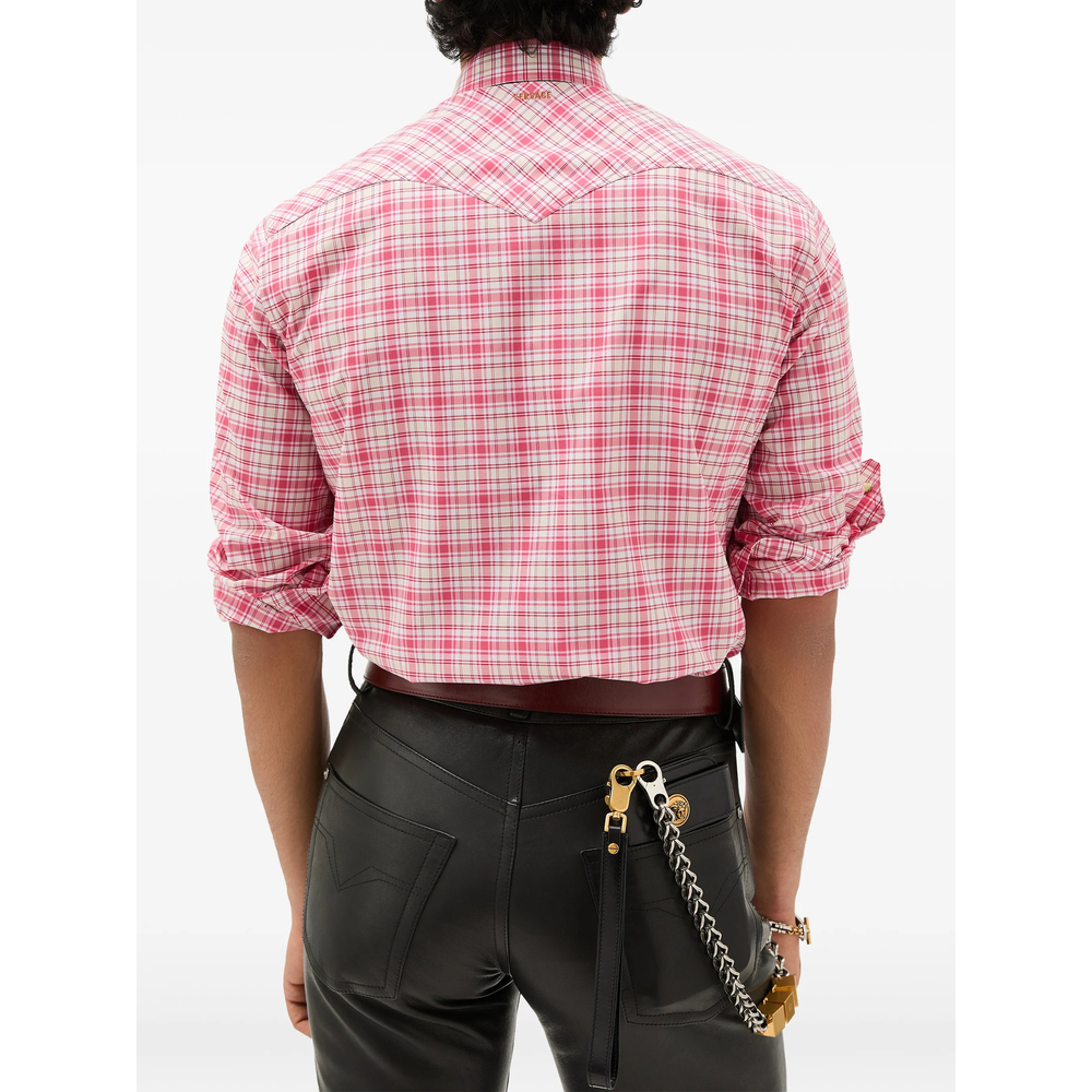 Checked Cotton-Poplin Slim Shirt