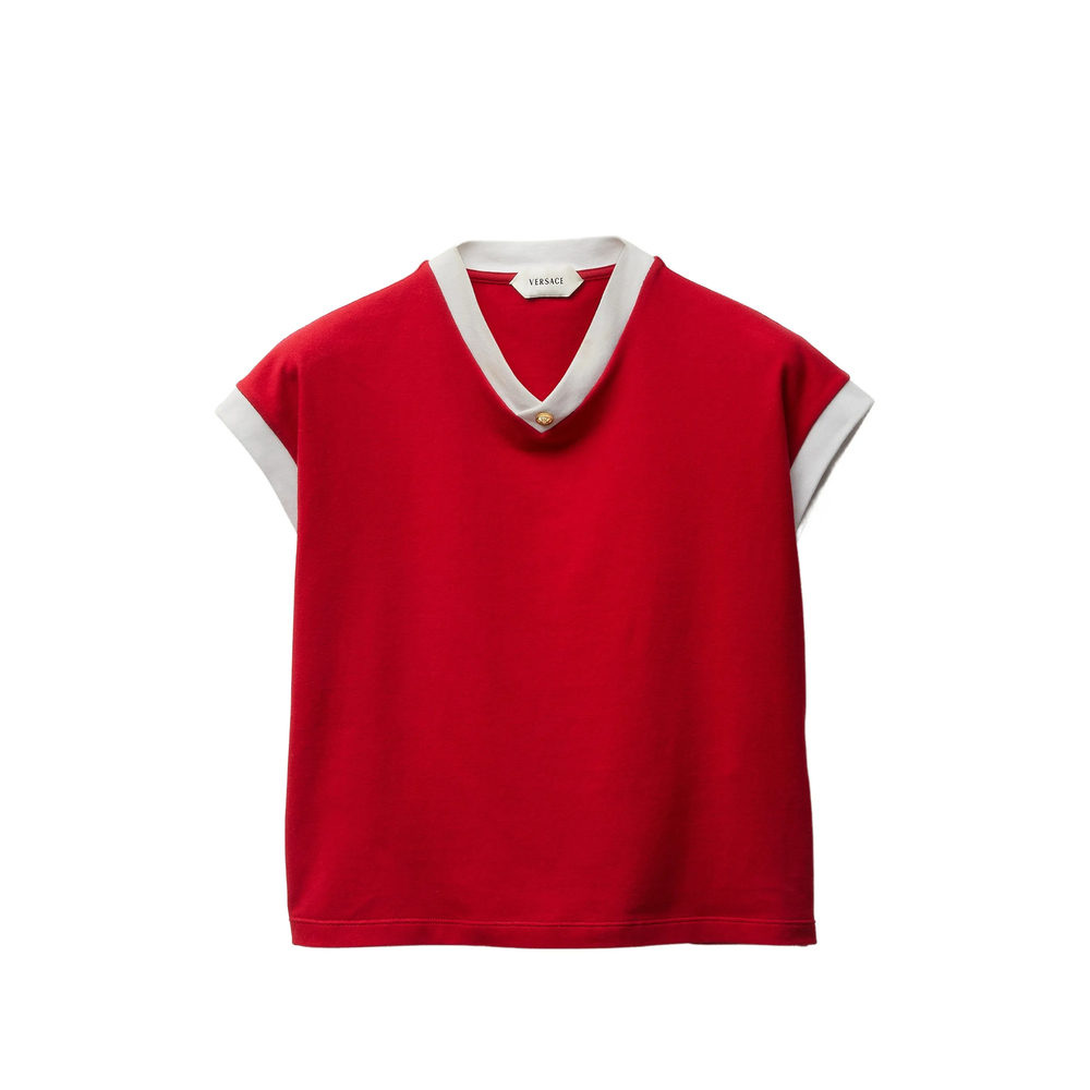 VERSACE Versace Stretch Cotton Jersey T-shirt　ヴェルサーチ ストレッチ コットン ジャージ T シャツ