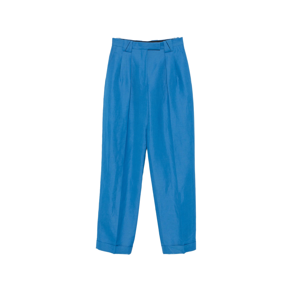 Versace Pleated Straight-leg Trousers