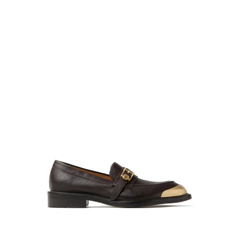 Versace Primo Leather Loafers
