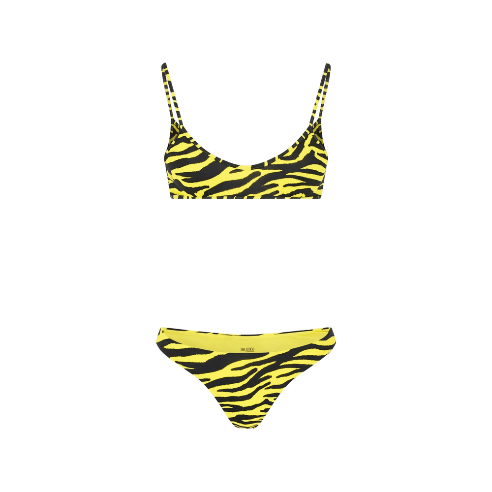 The Attico Tiger-print Bikini