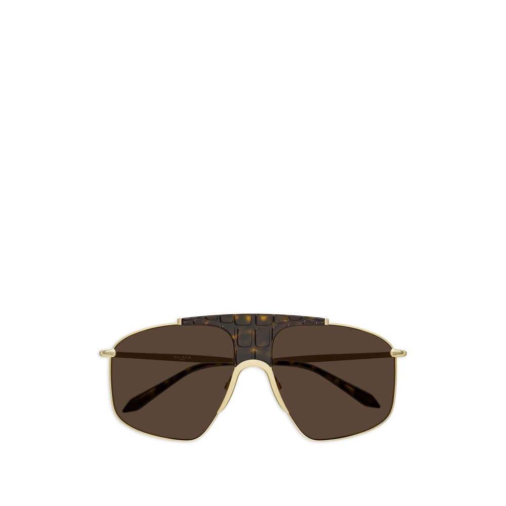 Alaïa Brown Lens Pilot Sunglasses