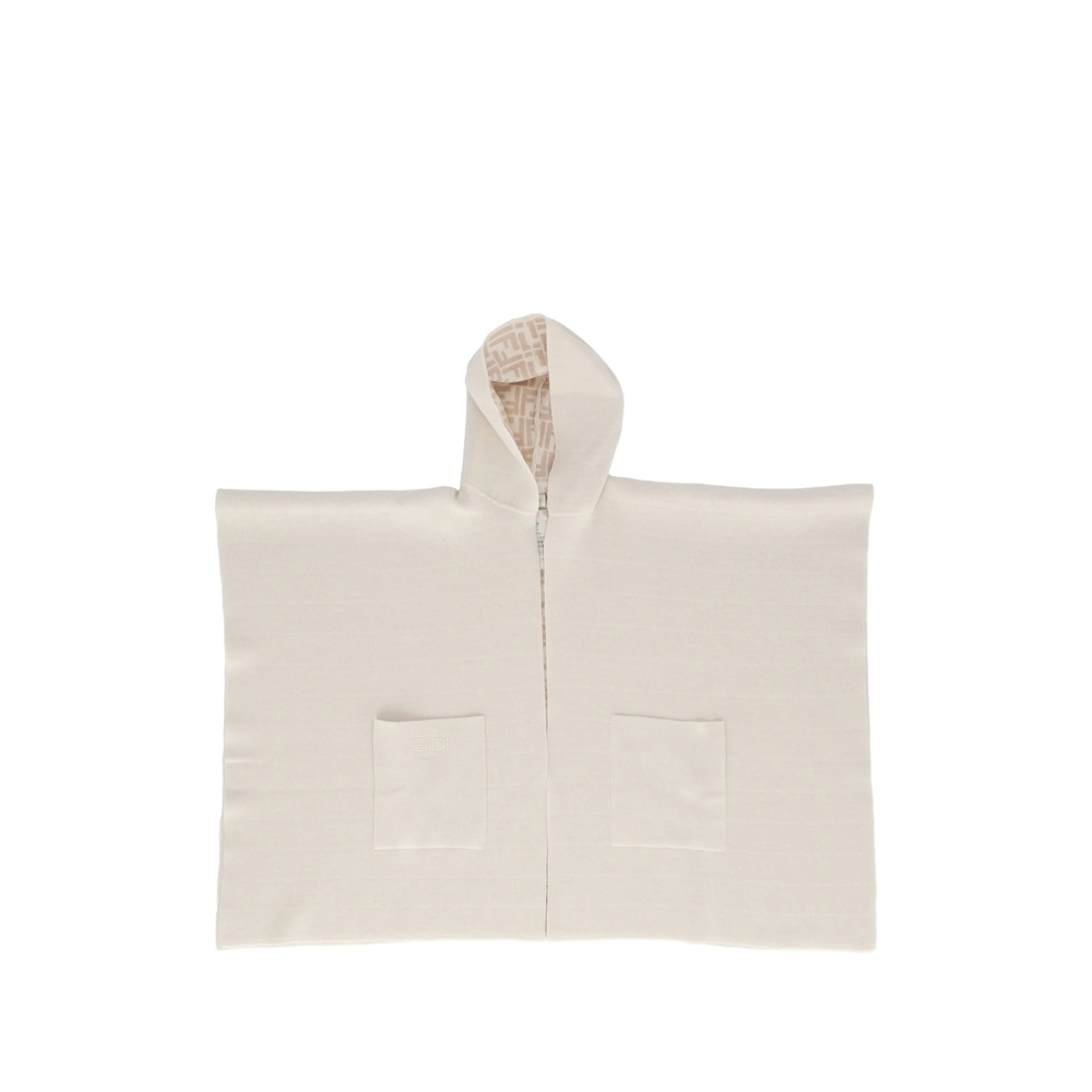 Fendi FF Logo Hooded Poncho
