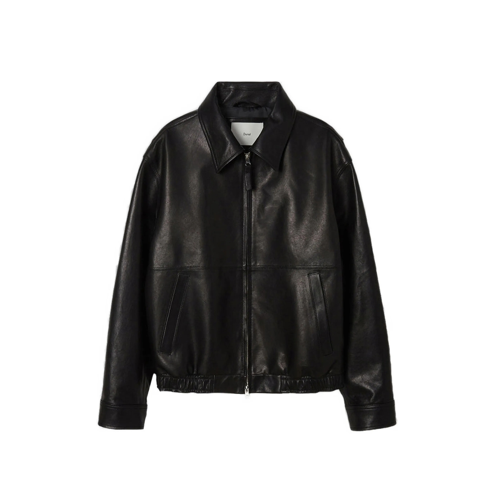 Dunst Drizzler Leather Jacket In Black